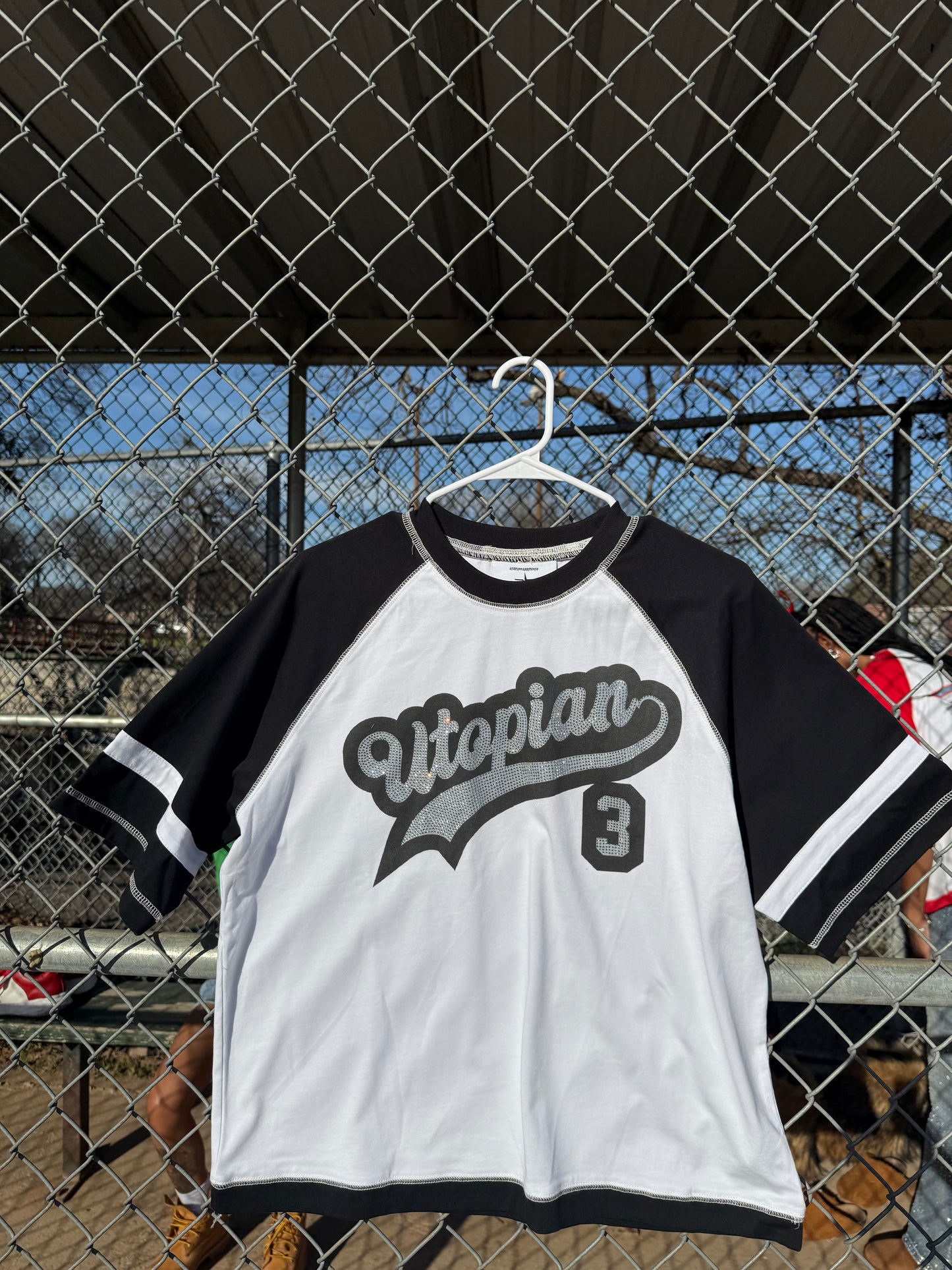 “ORIGINAL” UTOPIAN RHINESTONE BASEBALL TEE
