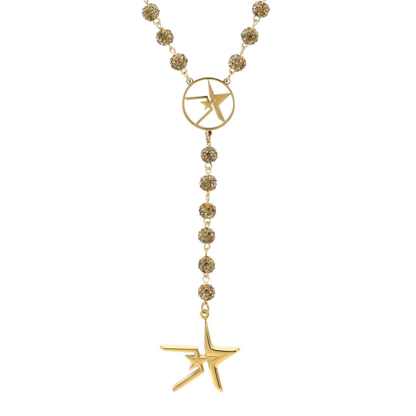 “GOLD” UTOPIAN RHINESTONE NECKLACE