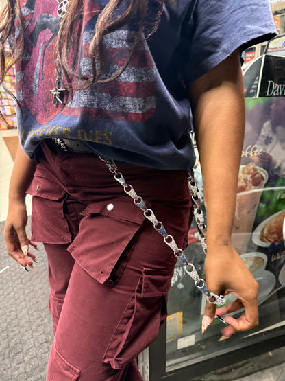UTOPIAN RHINESTONE WALLET CHAIN