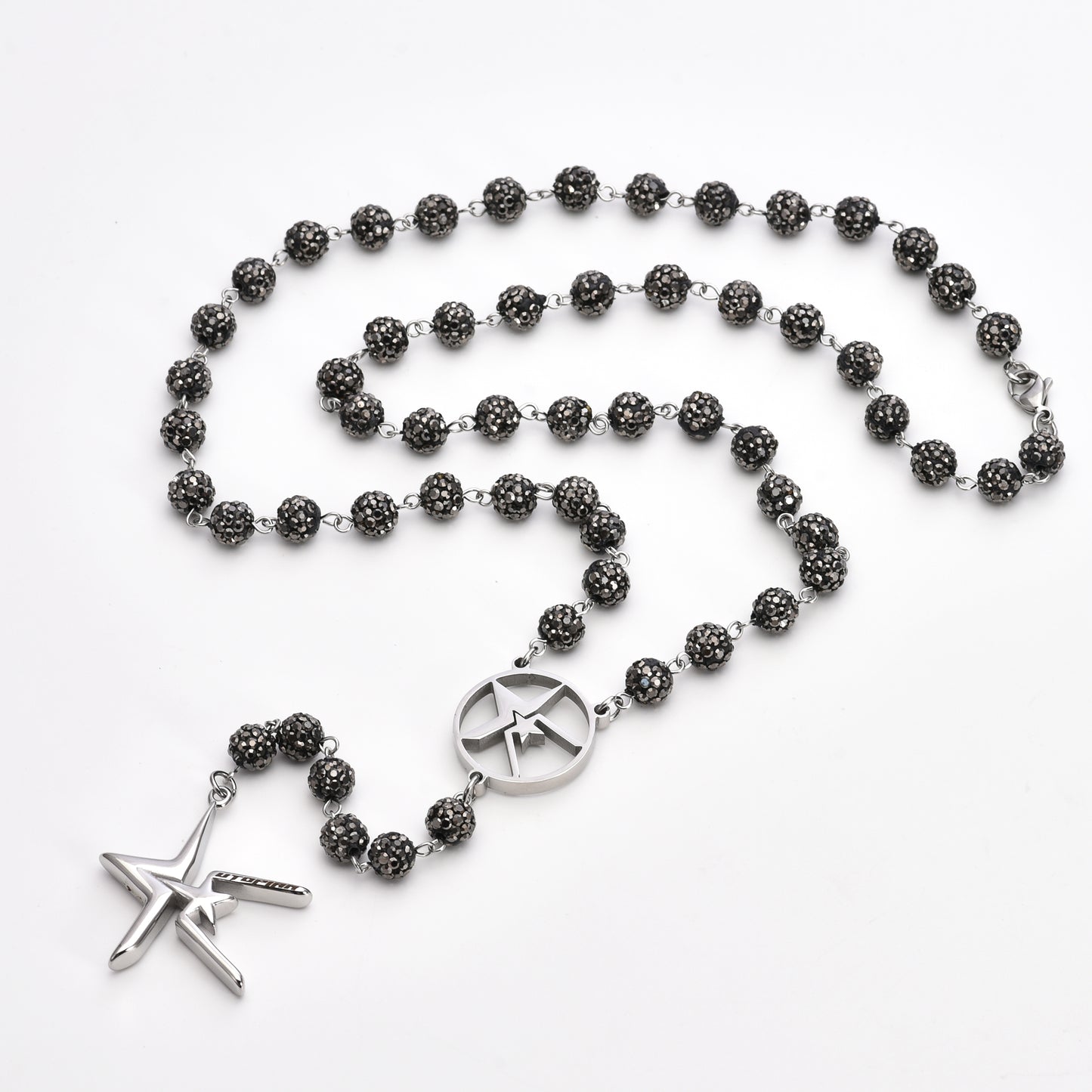“BLACK” UTOPIAN RHINESTONE NECKLACE