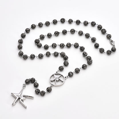 “BLACK” UTOPIAN RHINESTONE NECKLACE