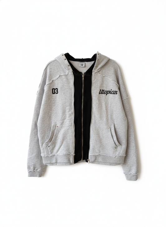 “YIN” DOUBLE-LAYERED MULTI-POCKET JACKET