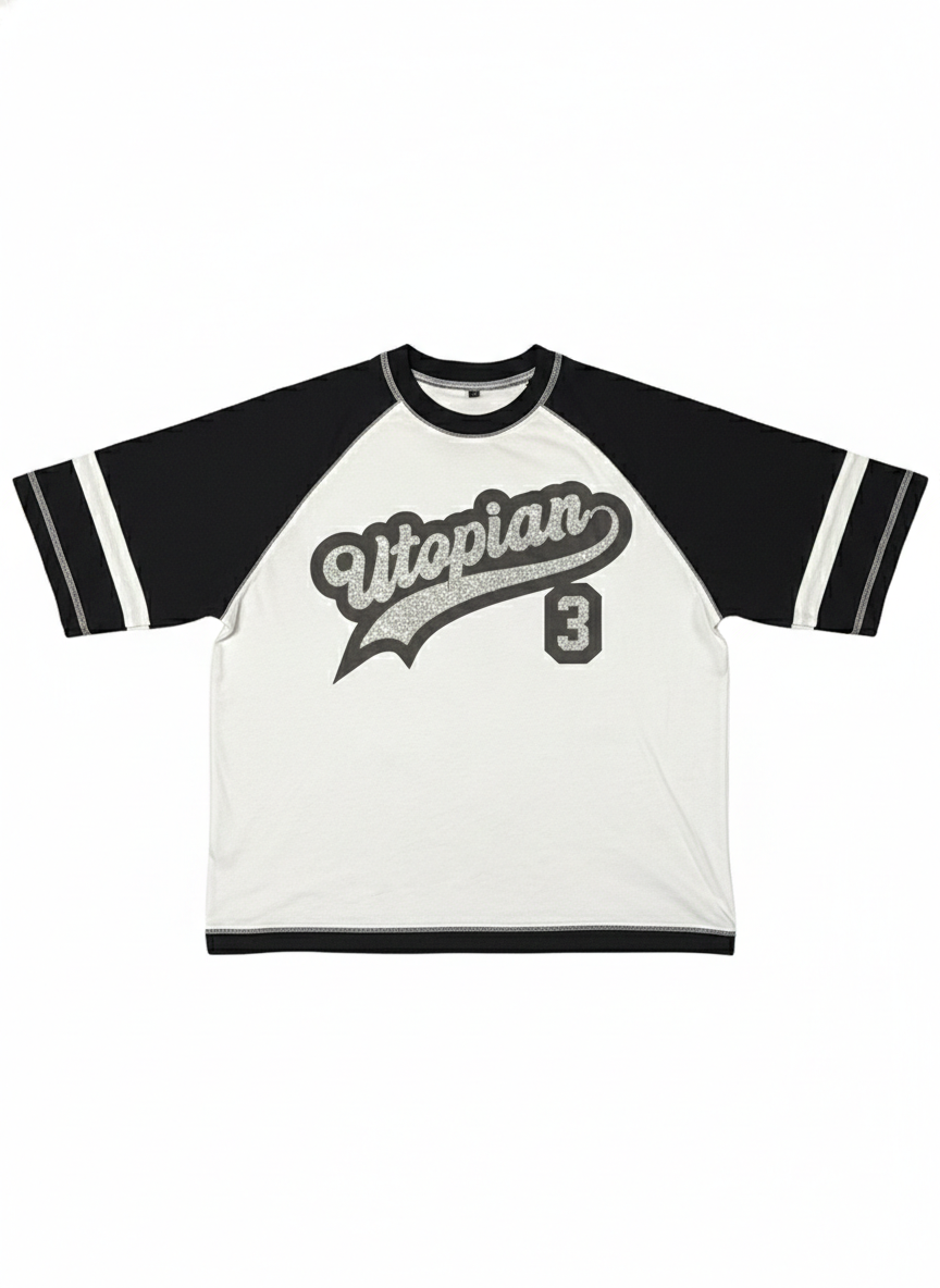 “ORIGINAL” UTOPIAN RHINESTONE BASEBALL TEE