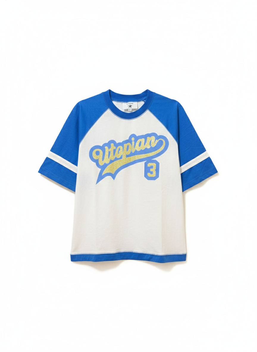 “UCLA” UTOPIAN RHINESTONE BASEBALL TEE