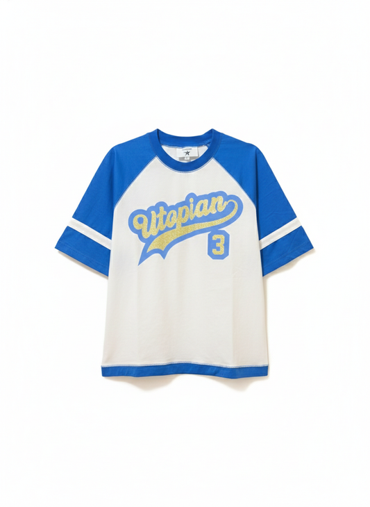 “UCLA” UTOPIAN RHINESTONE BASEBALL TEE